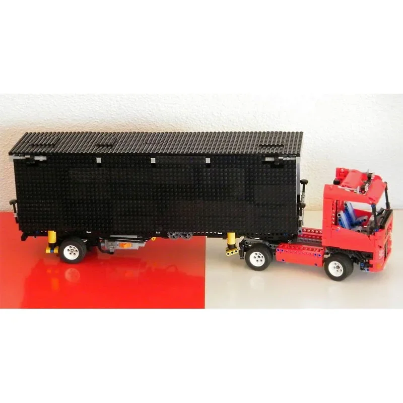 MOC-199750 Nouvelle Scène Mobile Camion Remorque Nuit De Construction Modèle • 2148 Pièces Garçon Enfants Anniversaire décennie s De Construction Jouet Cadeaux