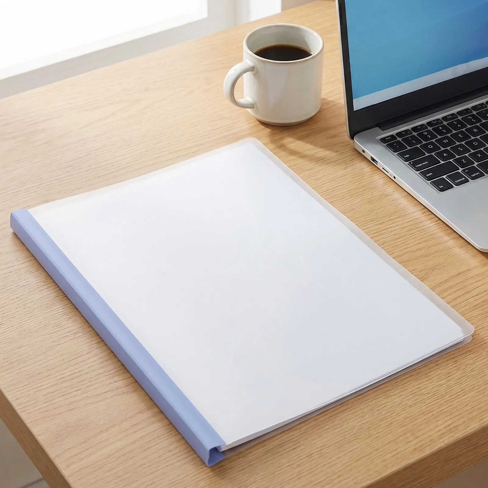 20Pcs Clear Report Covers Sliding Bar Plastic Document Holders Transparent Presentation Folder School Project Resume Binder