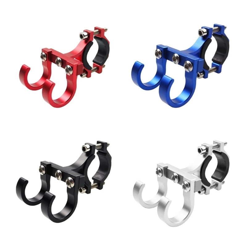 Convenient Aluminum Double Hook Metals Helmets Hanging Solution Versatile Motorbike Helmets Hook for Motorbike & Scooter