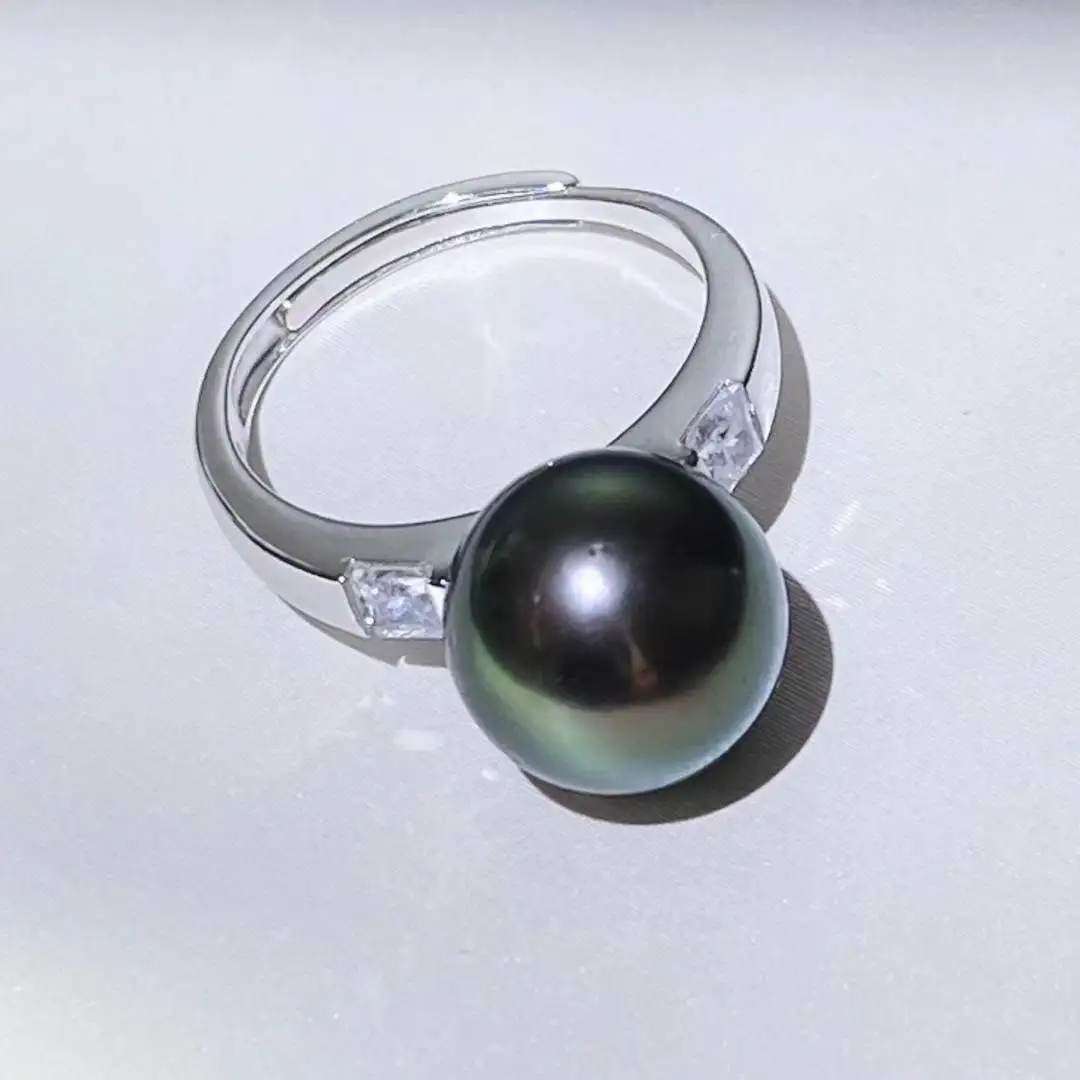 

Регулируемое кольцо из стерлингового серебра S925, настройки крепления, аксессуары, детали, фитинги для жемчуга 9-10 мм, 5 шт./лот