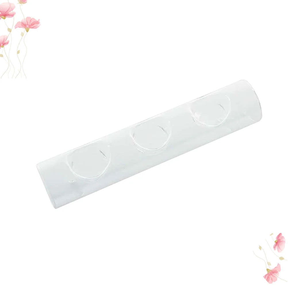 

Three-Hole Glass Candlestick Decorative Holder Elegant for Party Wedding Xmas Home Decoration Three-Hole Candlestick