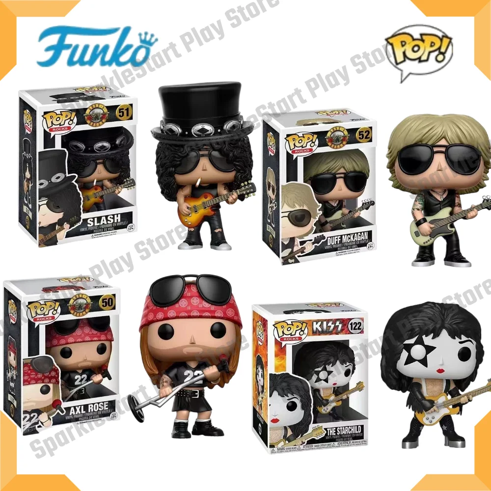 Figuras Coleccionables Funko POP de la Banda Guns N' Roses, Modelos, Decoraciones de Mesa, Adornos y Juguetes Periféricos, Regalos