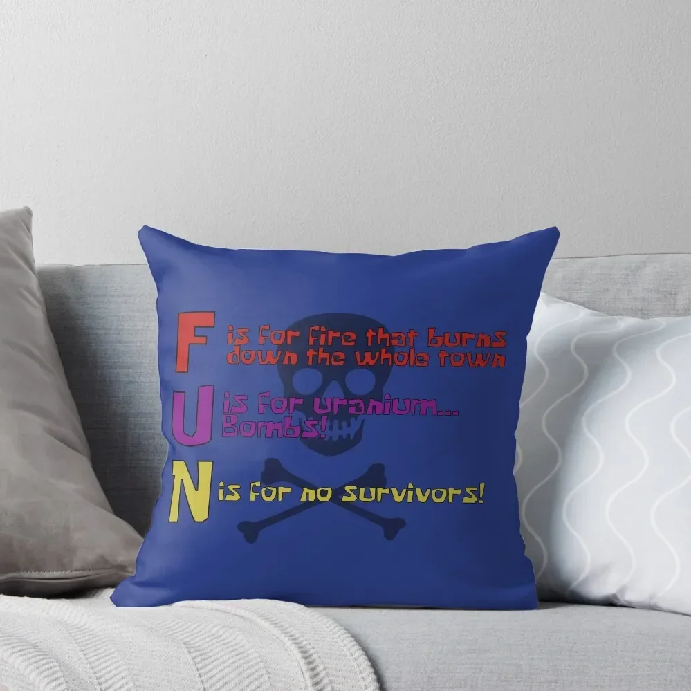 F.U.N Song (Plankton Version) Throw Pillow Pillowcases Plaid Sofa pillow