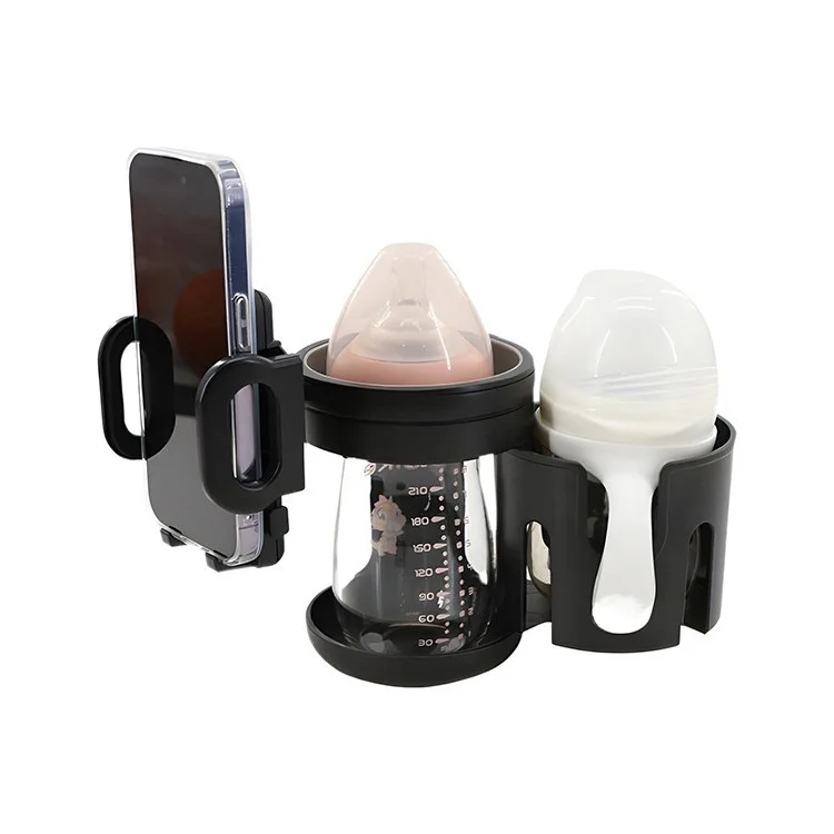Baby Stroller Cup Holder 2 in1 Adjustable Milk Bottle Coffee Cup phone Holder Universal Water Bottle Holder Stroller Accessories view 3