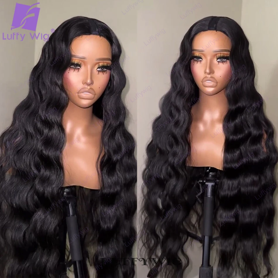 

Wavy V Part Wig Natural Vpart Body Wave Wigs Human Hair No Leave Out V Shape Wig Upgrade U Part Wig No Glue Glueless 180 Density