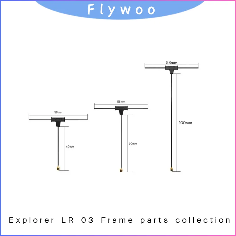 ExpressLRS ELRS 2,4GHz Mini Mortal T Antenne, U.FL UFL PCB für ELRS 3.0 Empfänger, FPV Drohnen & RC Modell Ersatzteile