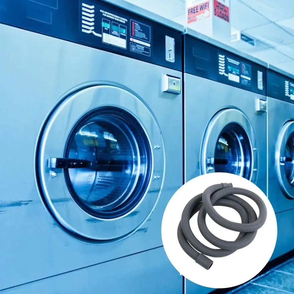 

Extension Pipe Plastic Wash Machine Drain Hose Convenient Grey Waste Drain Hose Universal Durable Dryer Drain Hose Bathroom