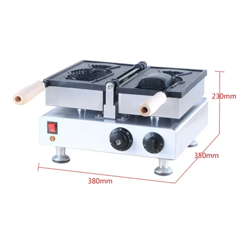 220V Electric Heating Gas Ice Cream Pancake Machine Special Snack Biscuits Machine DS-1103B/DS-1103BR Sea Bream Machine