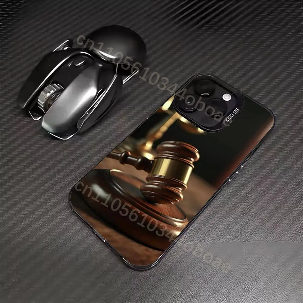 Law Judge Justice Lawyer Phone Case For iPhone 17,16,15,14,13,12,11,Pro,Max,Plus Shockproof Cover