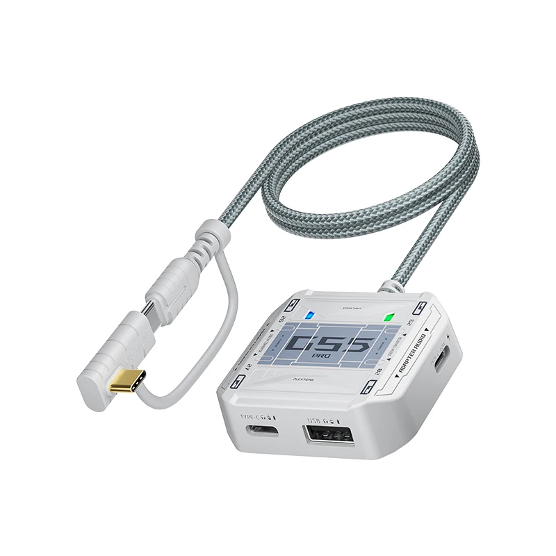 PLEXTONE GS5 Pro NEW PD 60W Fast Charge Adapter 5 In1 TYPE-C to 3.5mm or USB Gaming  Earphone Audio   Converter for ipad  Phone