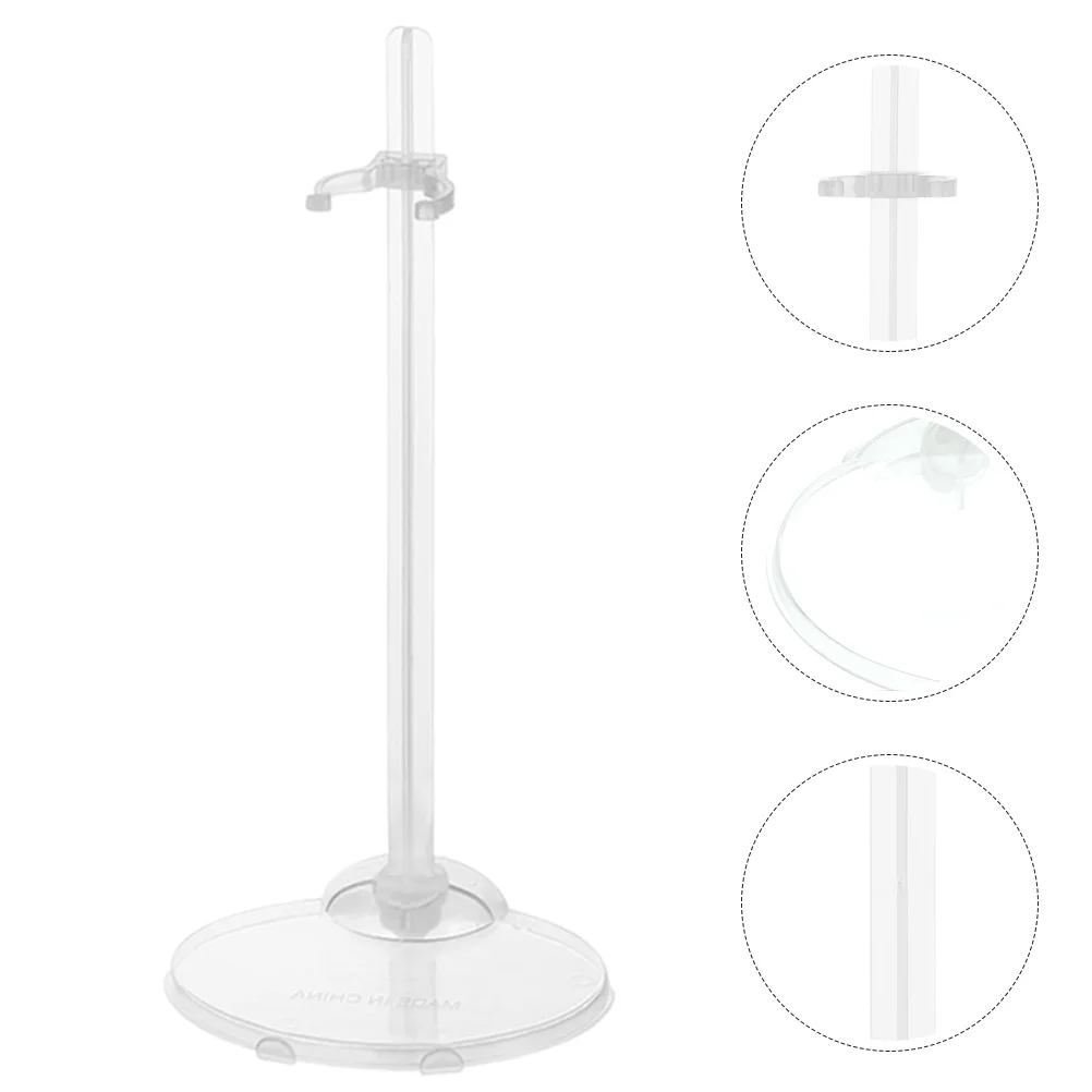 10 Pcs Display Bracket Dolls Support Frame Shop Supplies Simple Figures Stand Plastic Action for Small