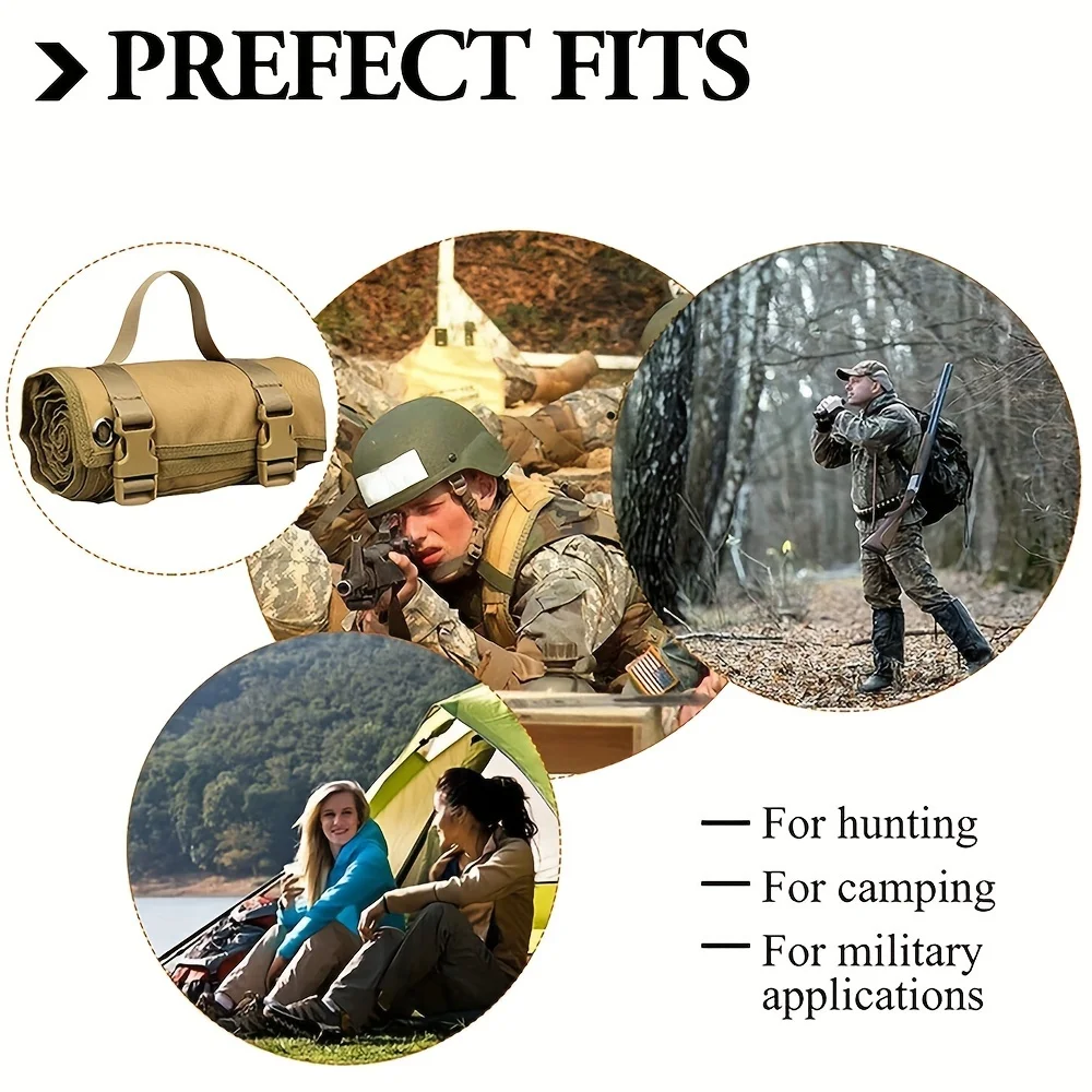 Tactical Shooting Training Mat Roll Up Waterproof Moisture-Proof Rest Mat Portable Airsoft Hunting Supplies For Outdoor Camping