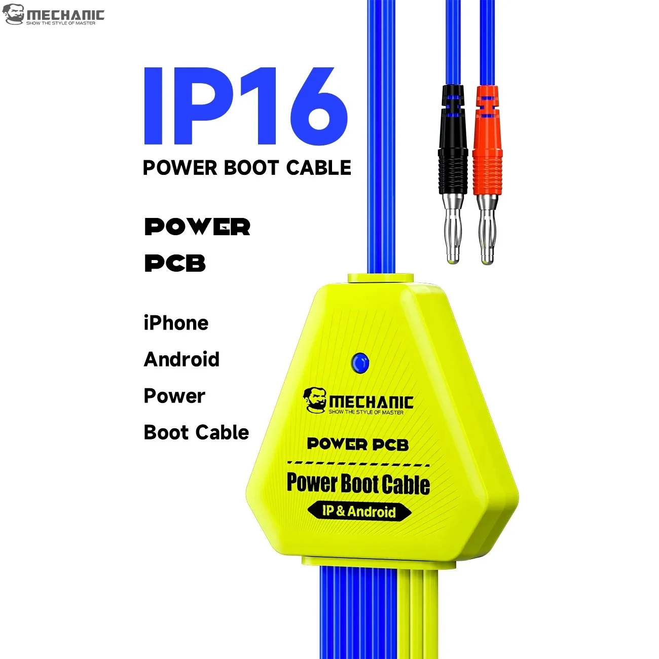 MECHANIC POWER PCB Кабель загрузки питания Поддержка IP 16 16PLUS 16 Pro Max для Android Обнаружение включения Автоматическое распознавание Ремонт