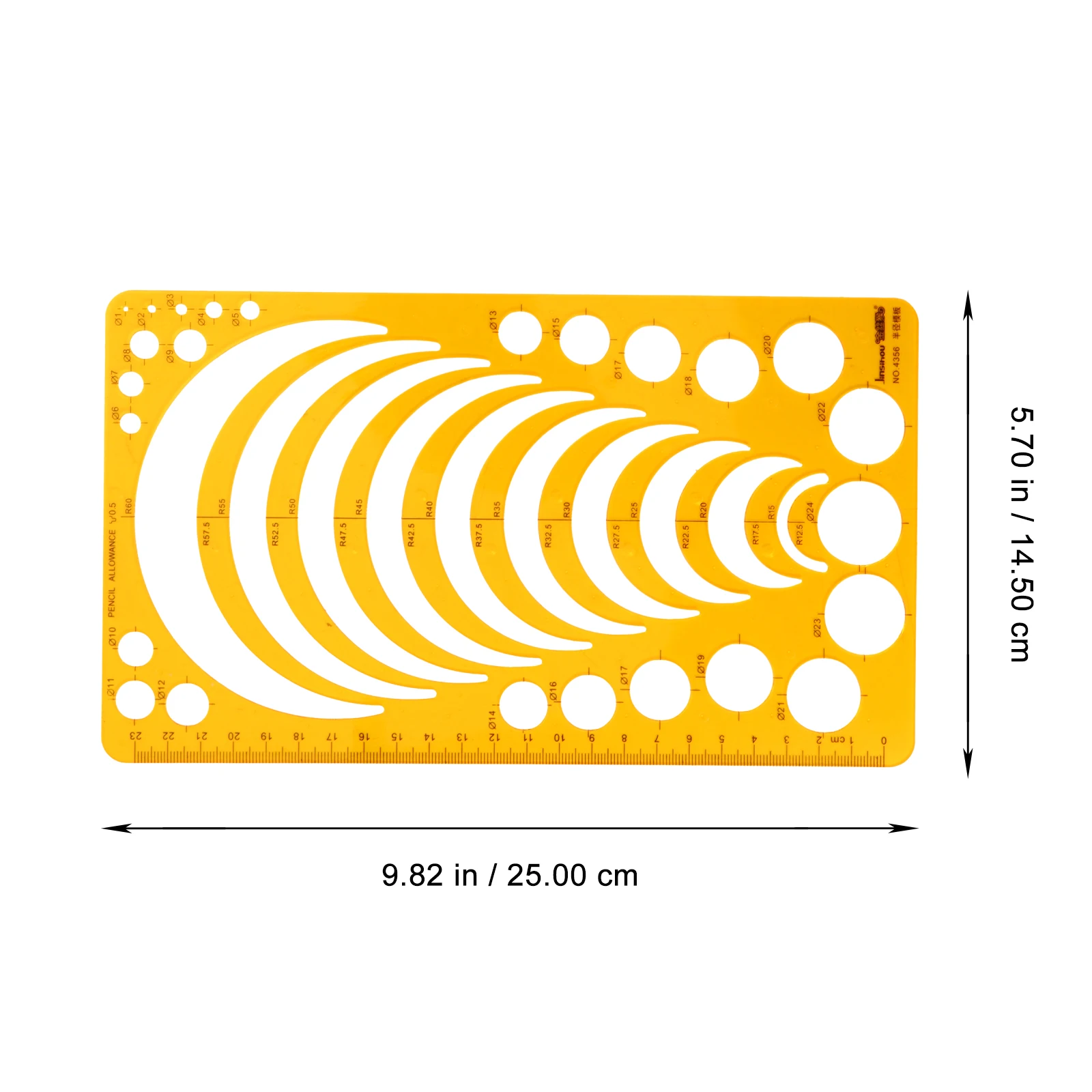 

Square Ruler Drawing Template Plastic Draft Rulers Double Needle Geometry Measure