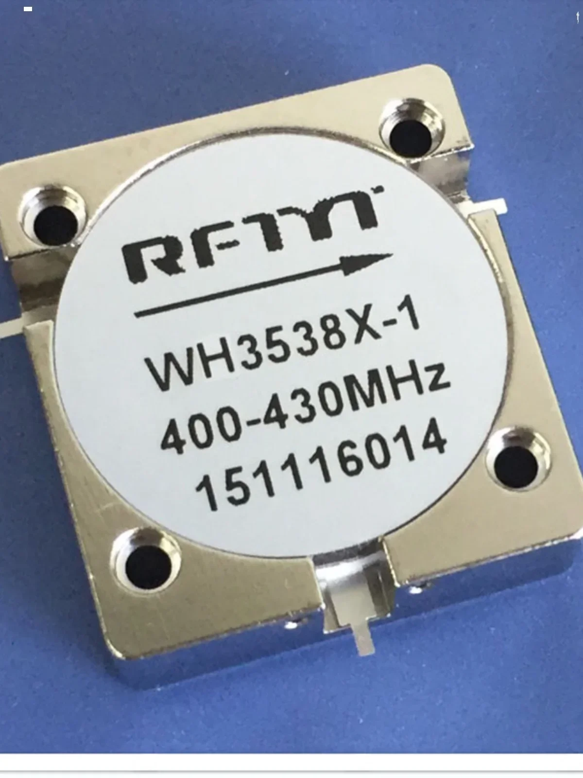 anticlockwise  RFTYT WH3538X Embedded Microstrip Line RF Circulator Frequency 350-1800MHz Optional