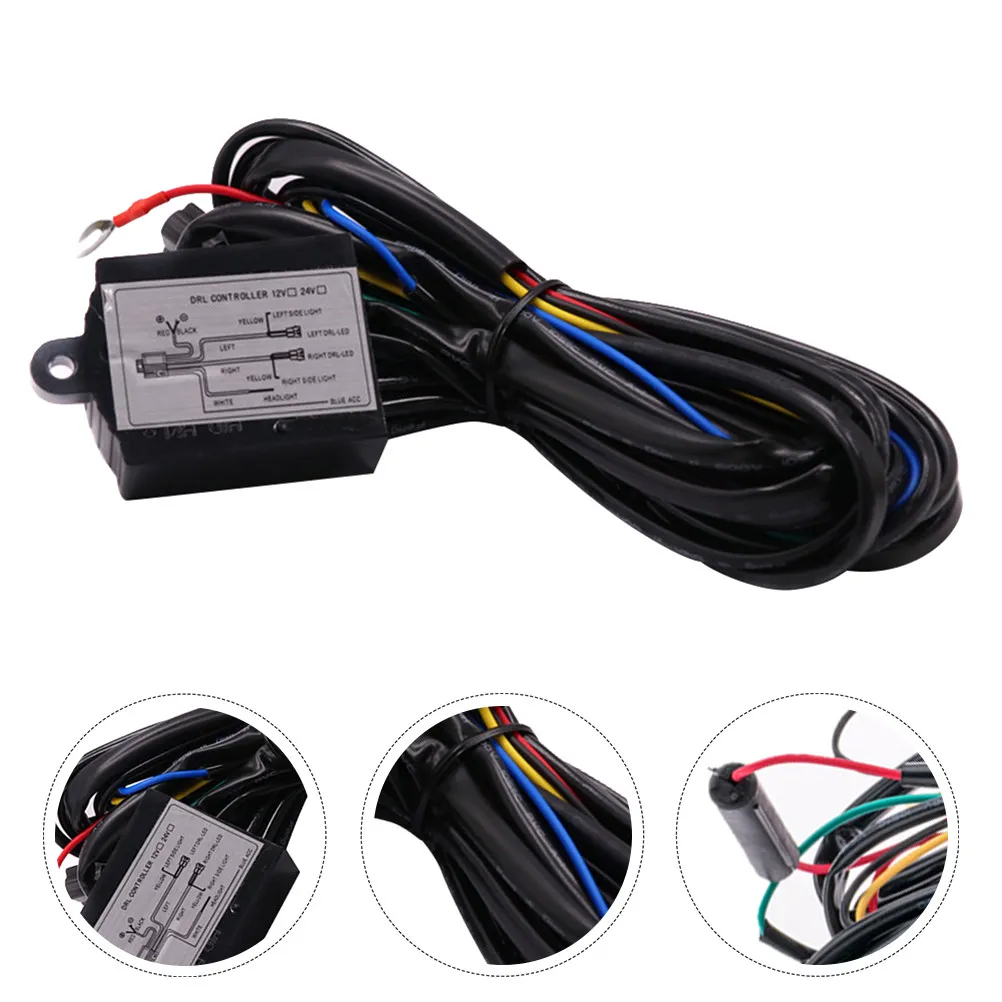 

Auto Daytime Running Light Controller LED Drl Dimmer Relay Compact Waterproof Turn Flash Delay Reduce Light Function Car