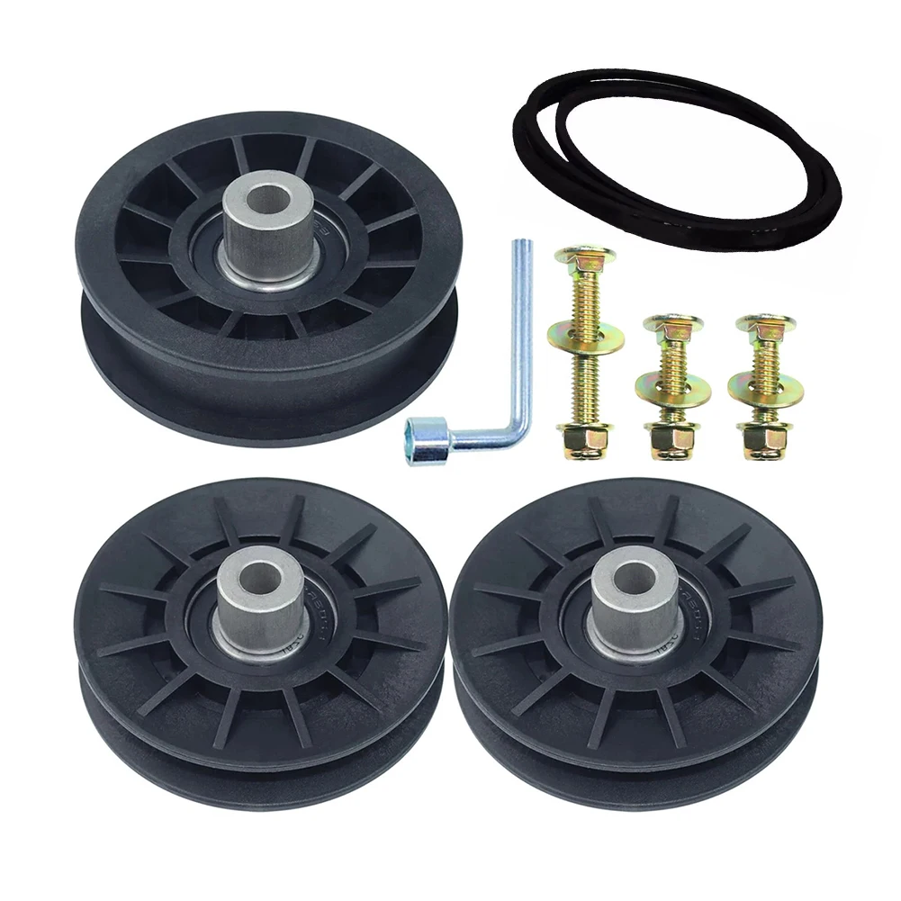 

532194327 Idler Pulley Replacement Kit for Lawn Tractors with VGroove & Flat Pulleys Suitable for LTH1538 YTH20K46