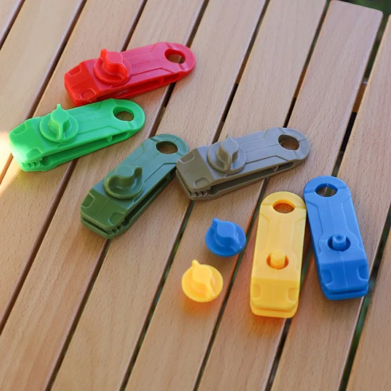 5/10Pcs Camping Tarp Clips Outdoor Clamp Canvas Heavy Duty Lock Grip Tent Fasteners Clips Pool Awning Bungee Cord Car Tighten view 5