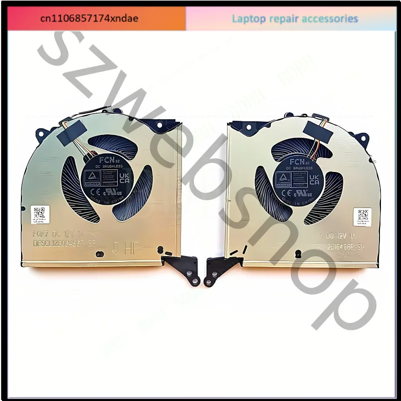 For Lenovo Legion Pro 7 16ARX8H 16IRX8 16IRX8H 82WQ Laptop CPU & GPU Cooling Fan