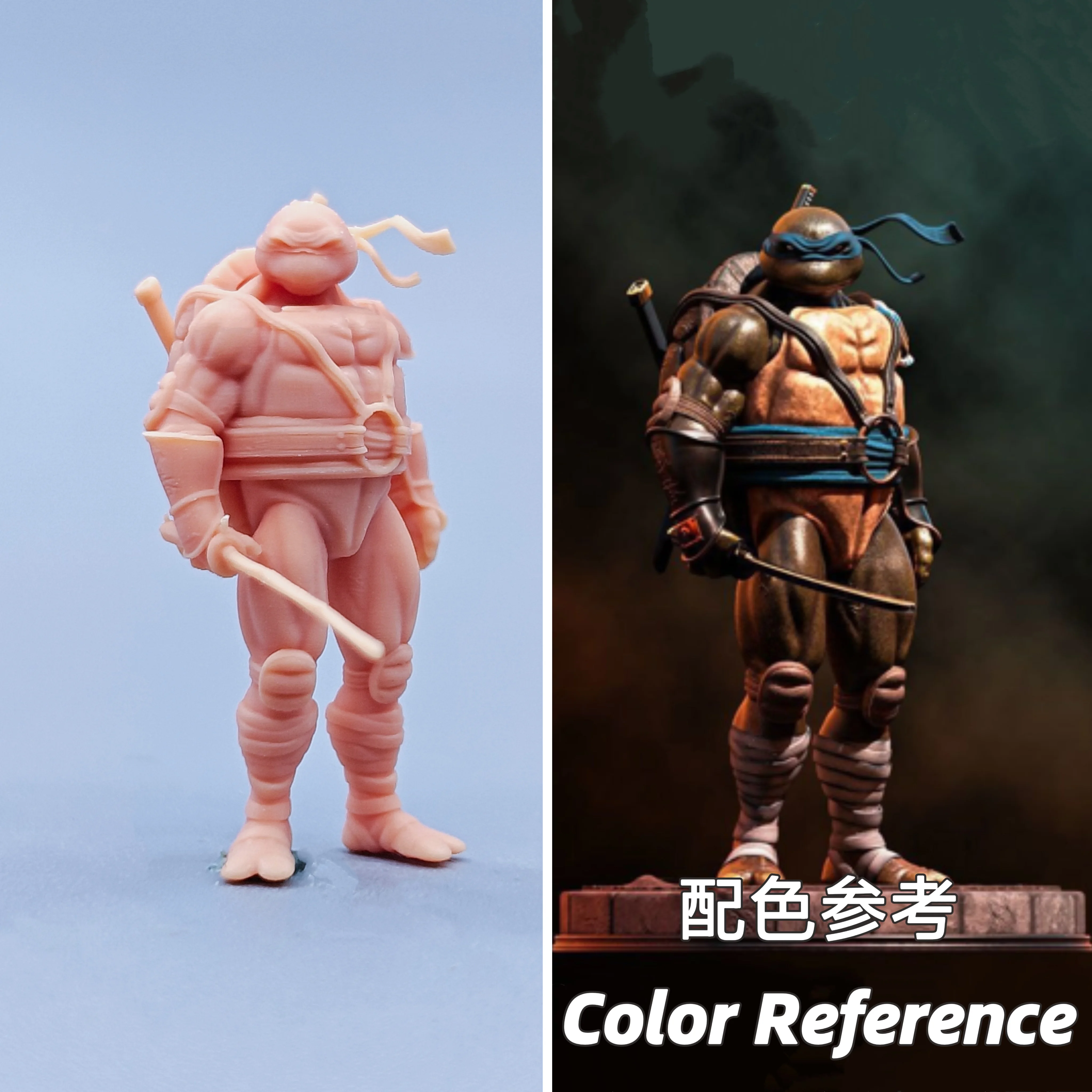 1/64 Figurines Scale Model Resin Da Vinci Held A Knife in One Hand Uncolored Miniatures Diorama Hand-painted C809