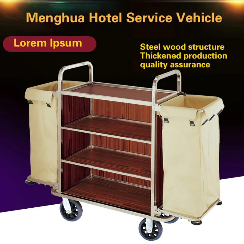 Carrello per le pulizie del servizio di pulizia dell'assistente della stanza dell'hotel di lusso 2025 Carrello per l'anziani dell'hotel