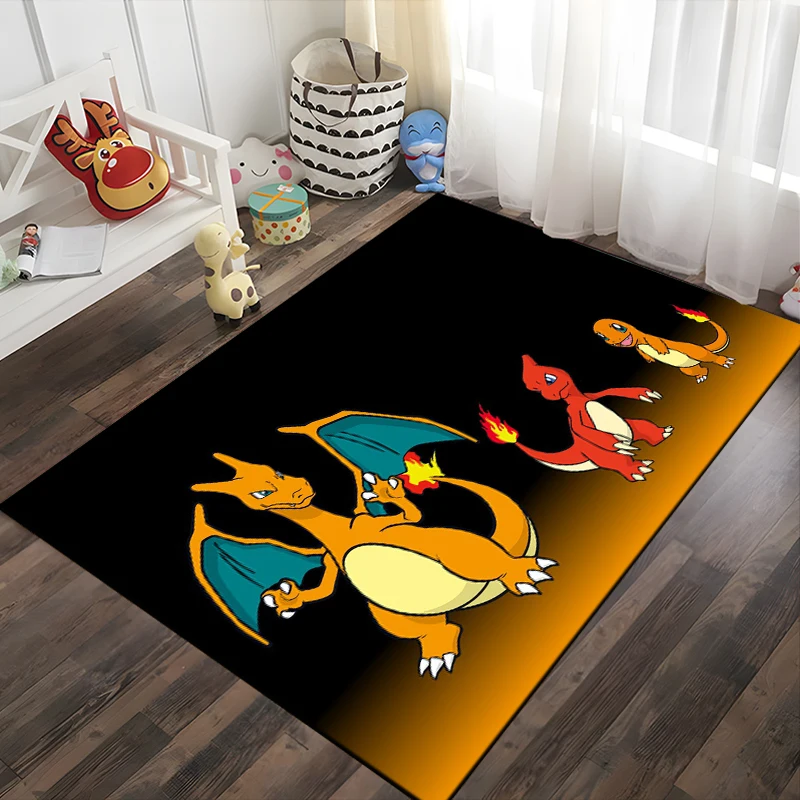 

Pokemon Charizard Dragon Series Kids Non-slip Large Area Rug 3D Carpets for Home Living Room the Baby Bedroom Sofa Doormat Decor