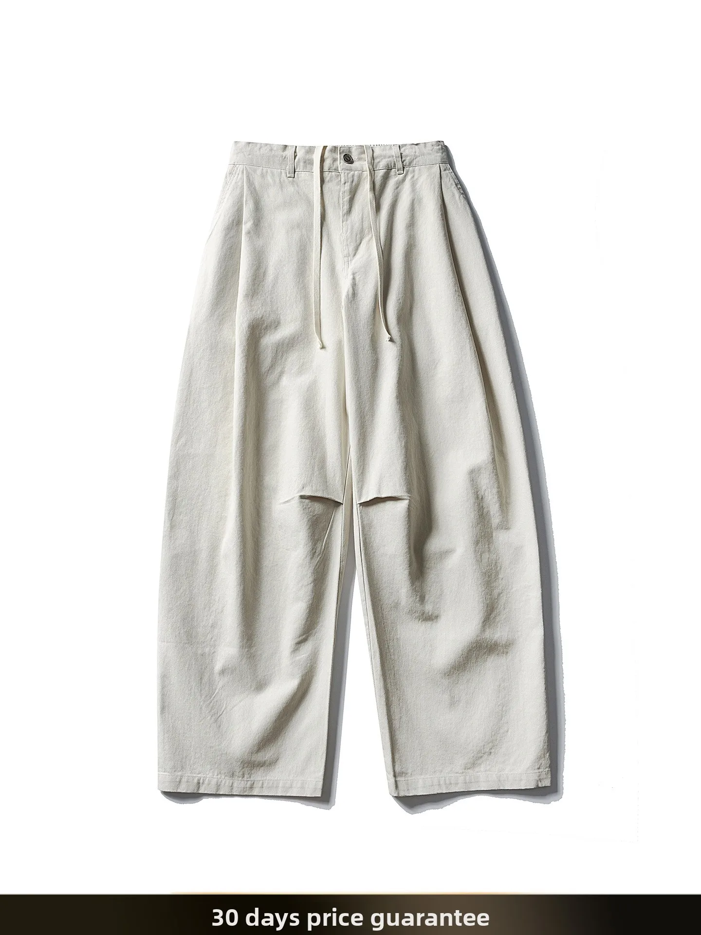 

NTED Men's Casual Pants Straight Leg Wide Leg Long Trousers Outdoor Leisure Loose Fit Pure Color Simple Design Autumn Cotton