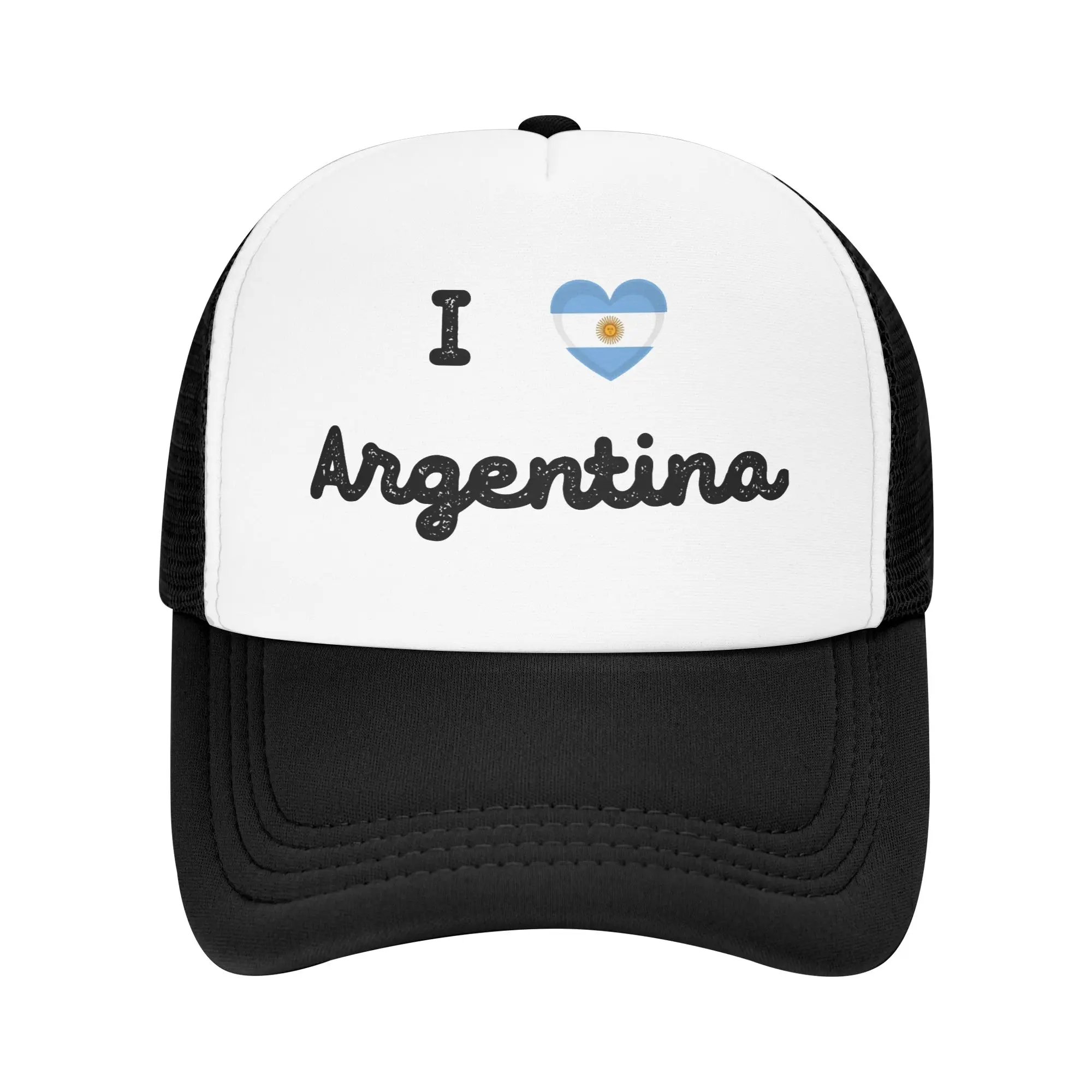 Gorra Trucker con Bandera de Argentina, Gorra de Moda para Adultos, Gorra de Trabajo, Gorra de Béisbol Transpirable de Malla de Poliéster para Verano