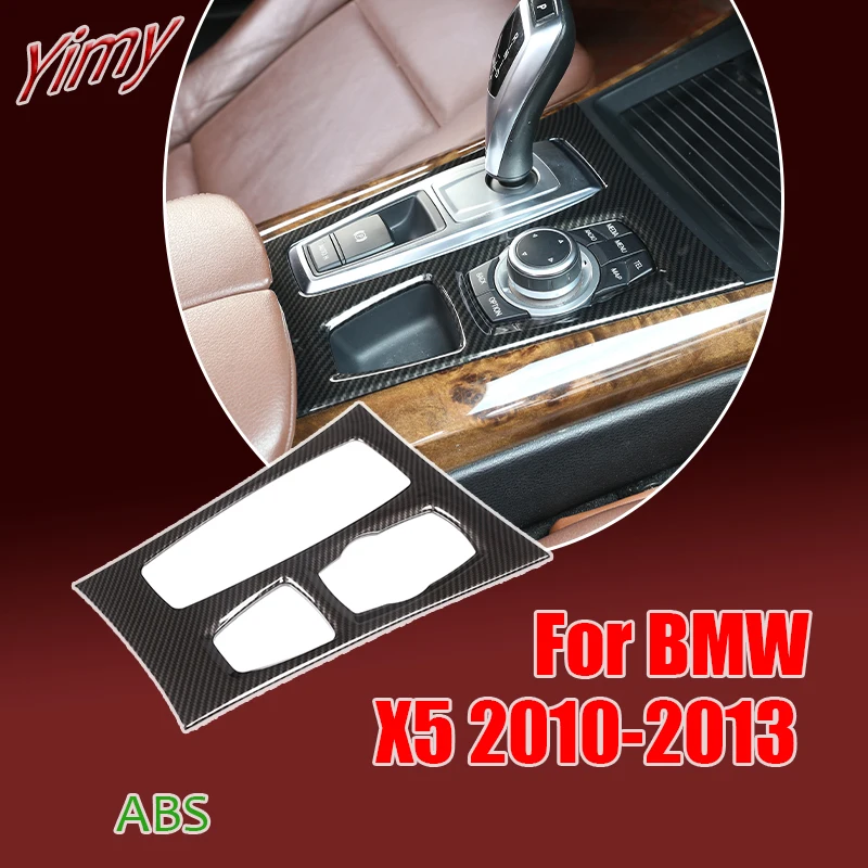 

1 Pcs ABS Car central control gear panel cover for BMW X5 E70 2010-2013 LHD Interior Modification accessories