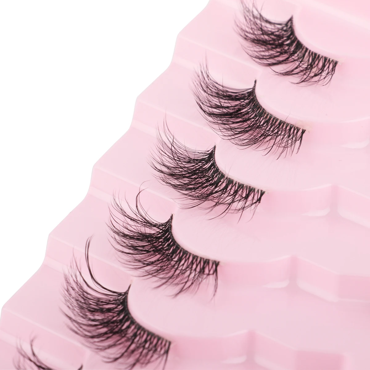 YSDO 3/5/7 Pairs Half Eyelash Natural Long Mink Lashes Wispy 3D False Eyelashes Fluffy Faux Cils Eye Makeup Eyelash Extensions