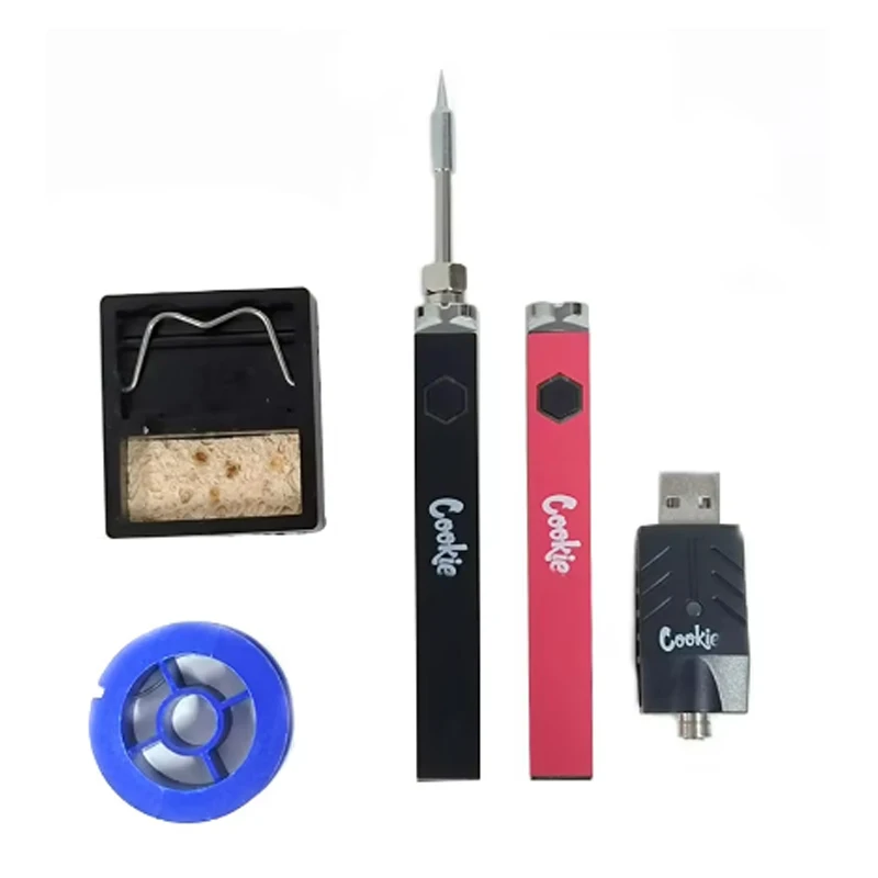 1-10PCS Cookies Square Battery Electric Soldering Iron 500mAh Welding Tool Pen 510 Thread  Welding Heating Tools