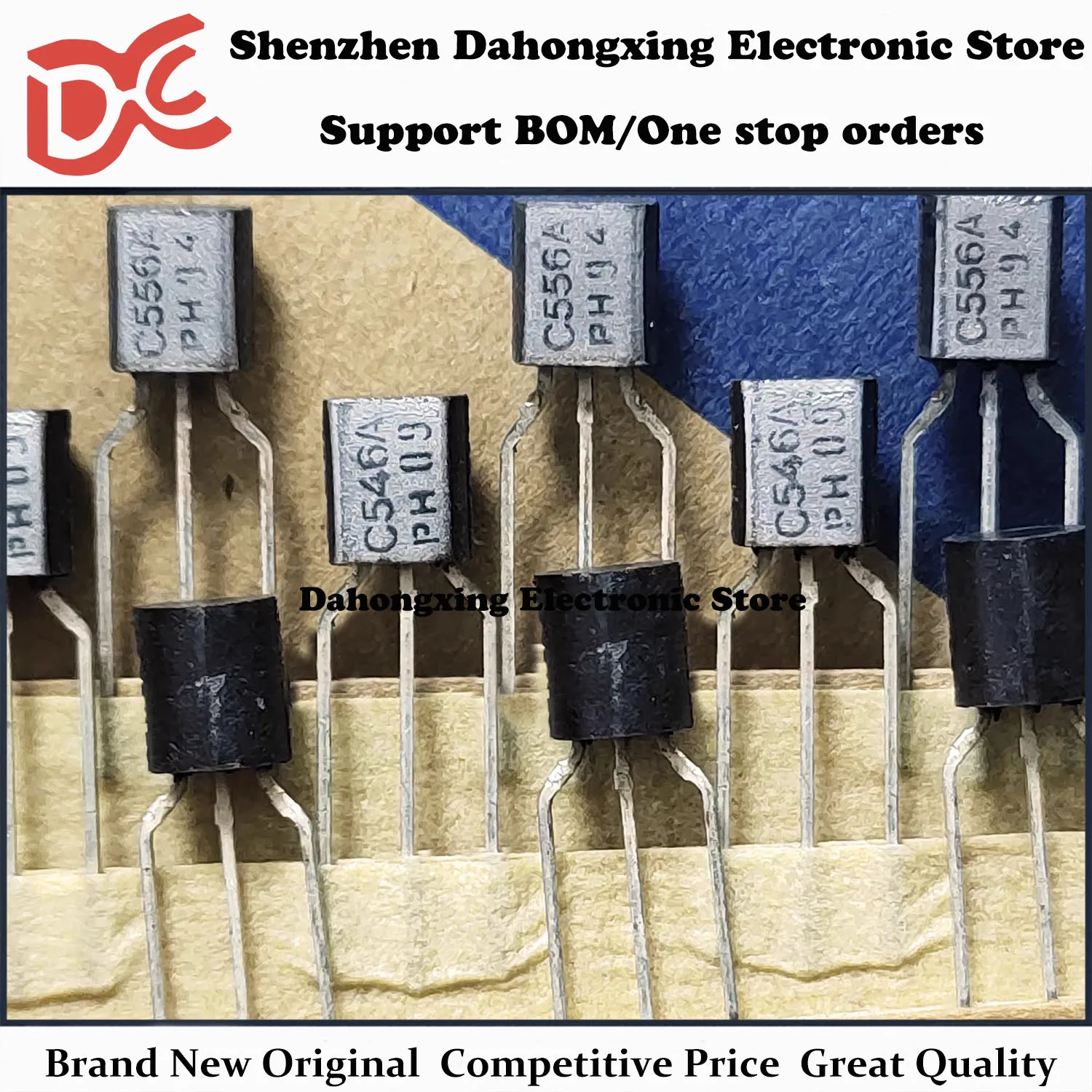 New Original 10Pairs BC546A C546A + BC556A C556A TO-92 Audio Amplifier Transistor Electronic Components Great Quality