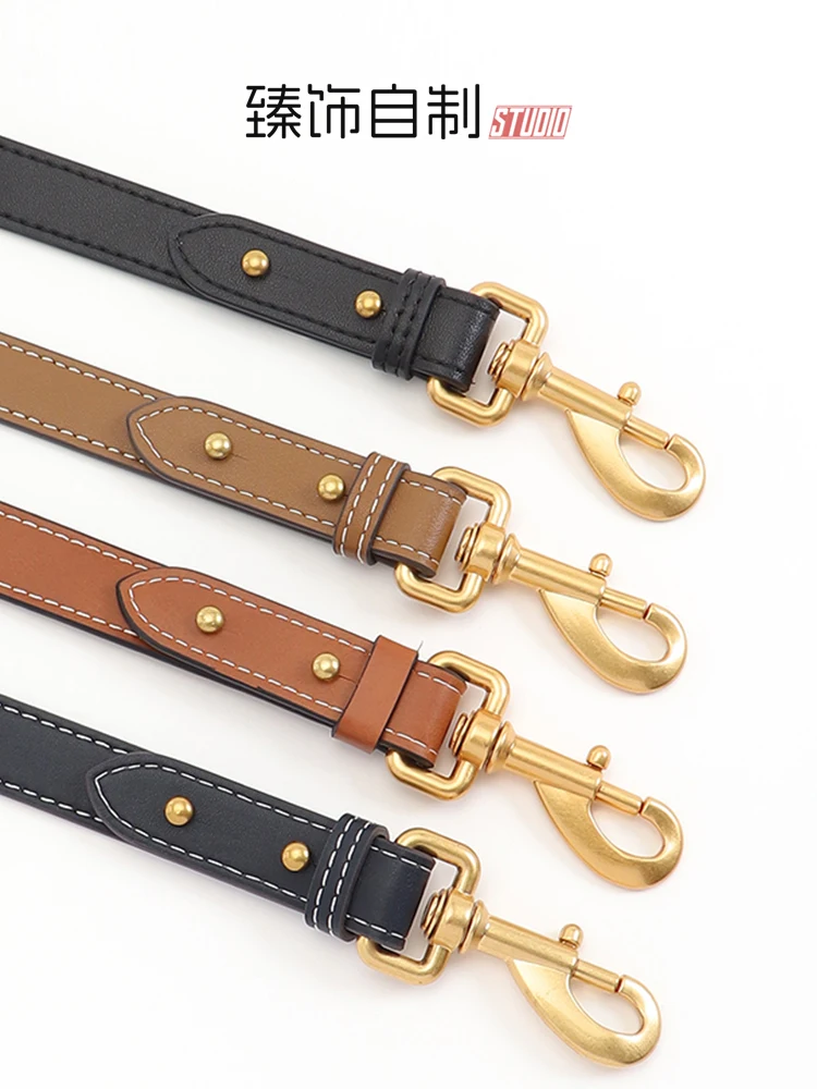 Black Imported Leather Bucket Bag Shoulder Strap Replacement Armpit Crossbody T Bag Strap Accessories