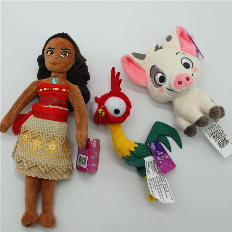 1piece Disney Movie Moana Heihei Chicken Pig Pua Princess Toys Animals Cartoon Doll Gifts