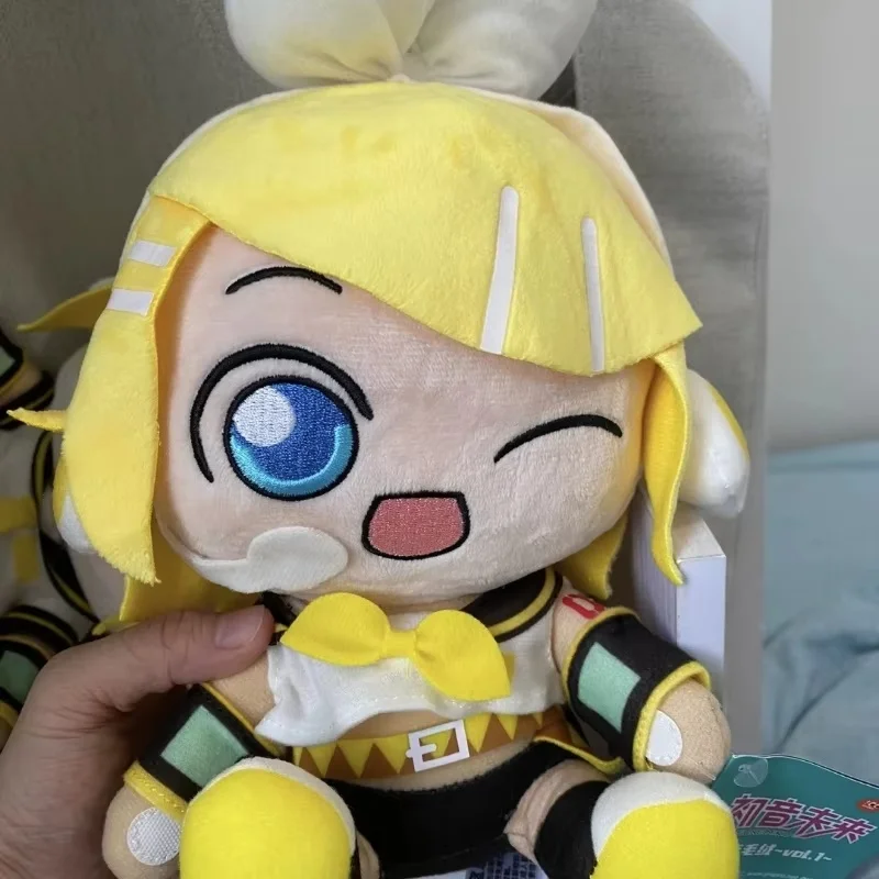 20cm Original Anime Hatsune Miku Cartoon Kwayi Toys Fufu Kagamine Len Kagamine Rin Megurine Luka Filled Pillowb Xmas Dolls Gifts