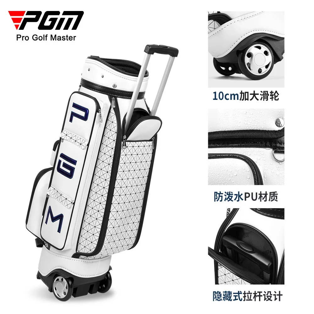 PGM Golf Bag, Ladies Standard Bag Ball Bag Hidden Rod with Pulley