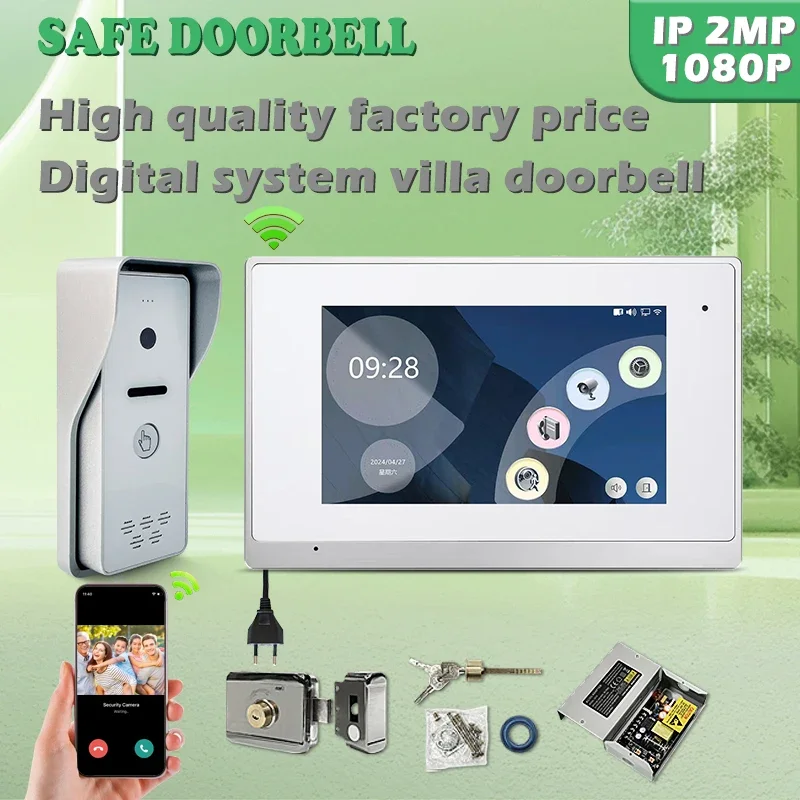 

Good Selling Support photos, Video record, Leave Vioce Messge. Alarm record, Snapshot, Call Record Video Doorbell Intercom