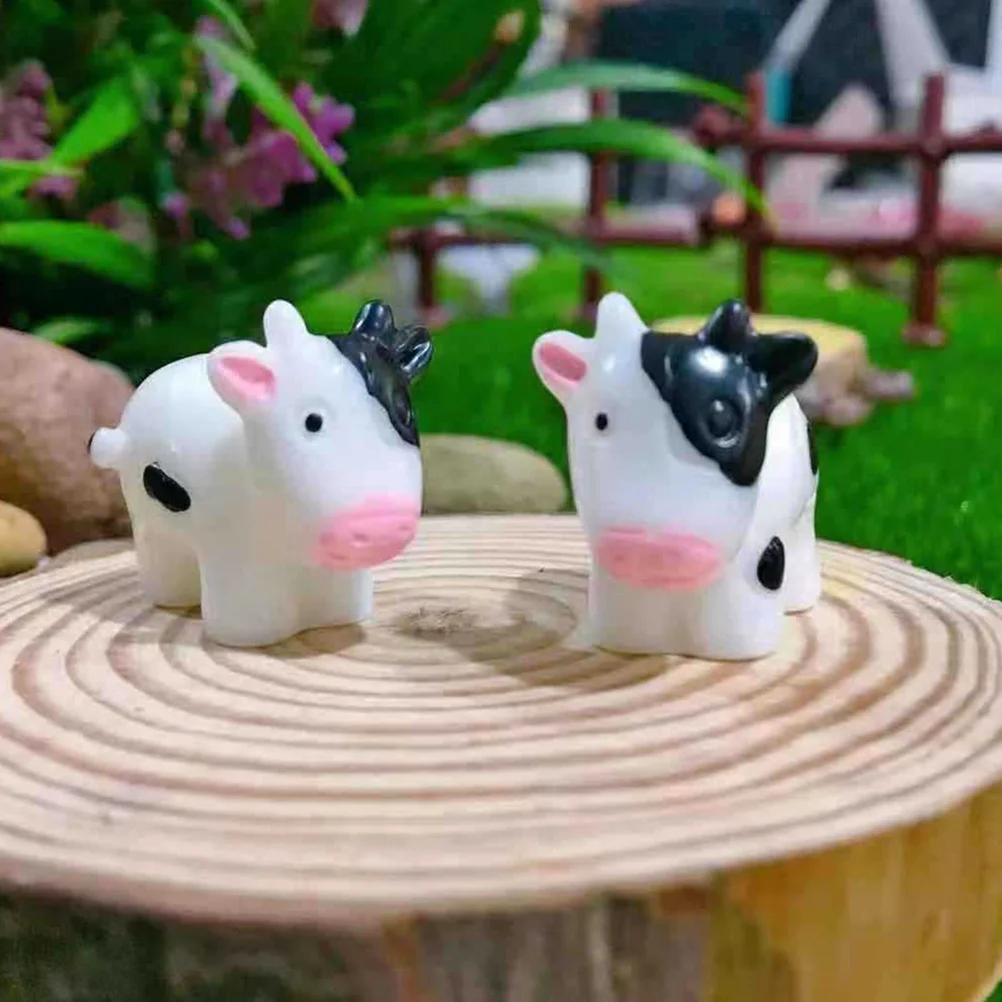 

20Pcs Mini Cow Decorations Realistic Farm Animal Cake Toppers Miniature Party Supplies Mini Animals Animal Cake Topper
