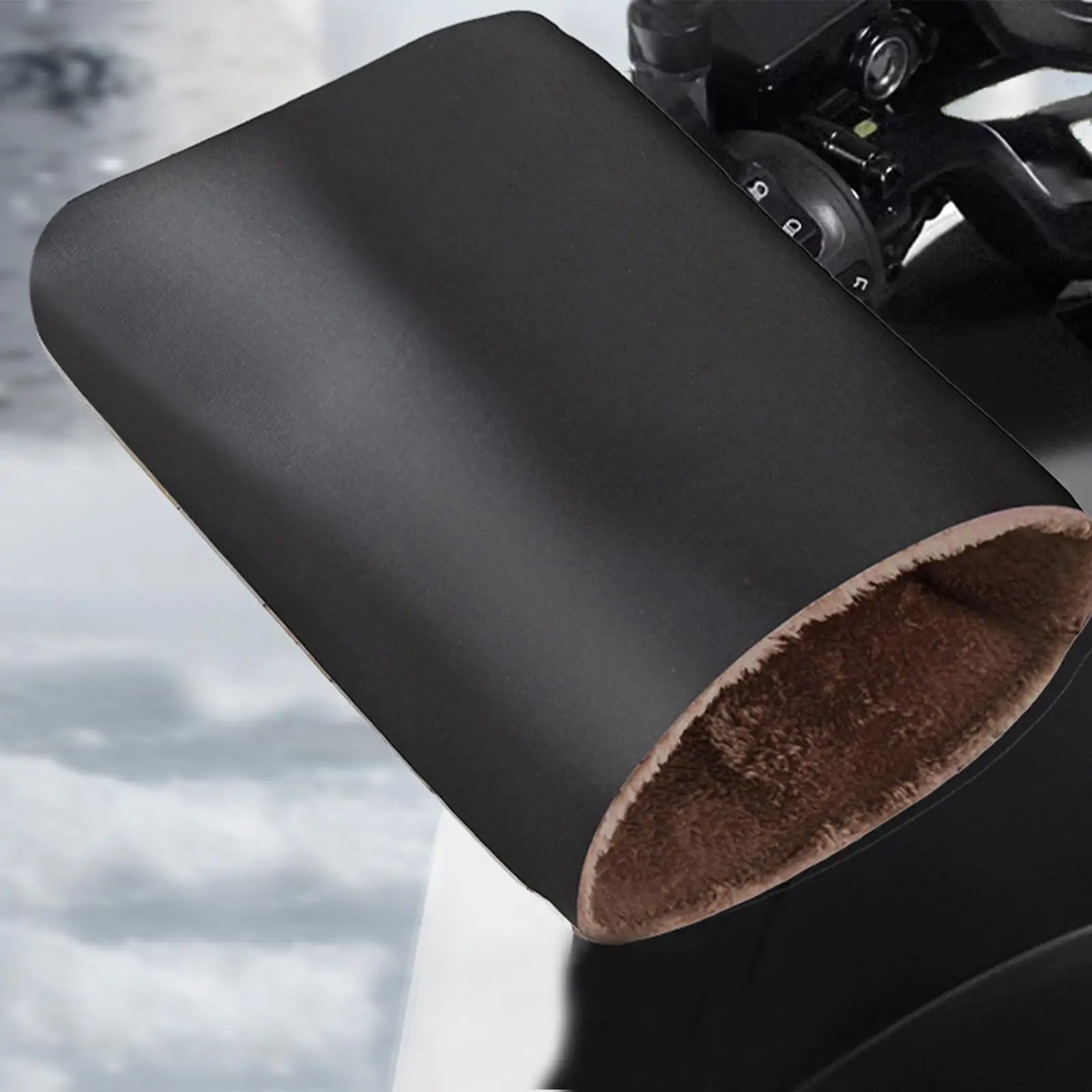 

1 пара мотоциклетных зимних теплых перчаток, муфты на руль, защитные мотоциклетные скутеры, толстые теплые ручки, муфта, непромокаемая