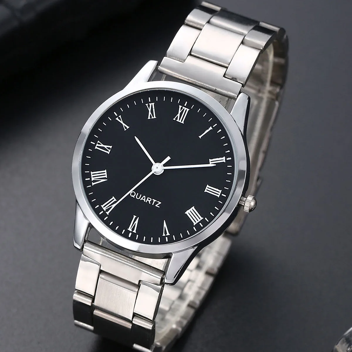 2Pcs/set Couple Minimalist Alloy Strap Quartz Watch As A Gift For Their Partner