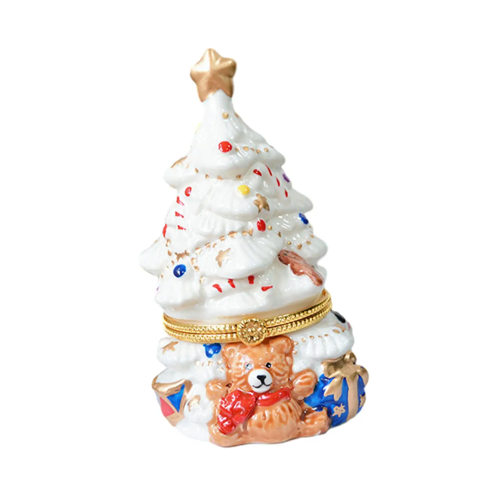 

Trinket Box Ornaments Christmas Tree Jewelry Box Unique Gift Home Decor Jewelry Holder for Birthday Girl Mother's Day Charms
