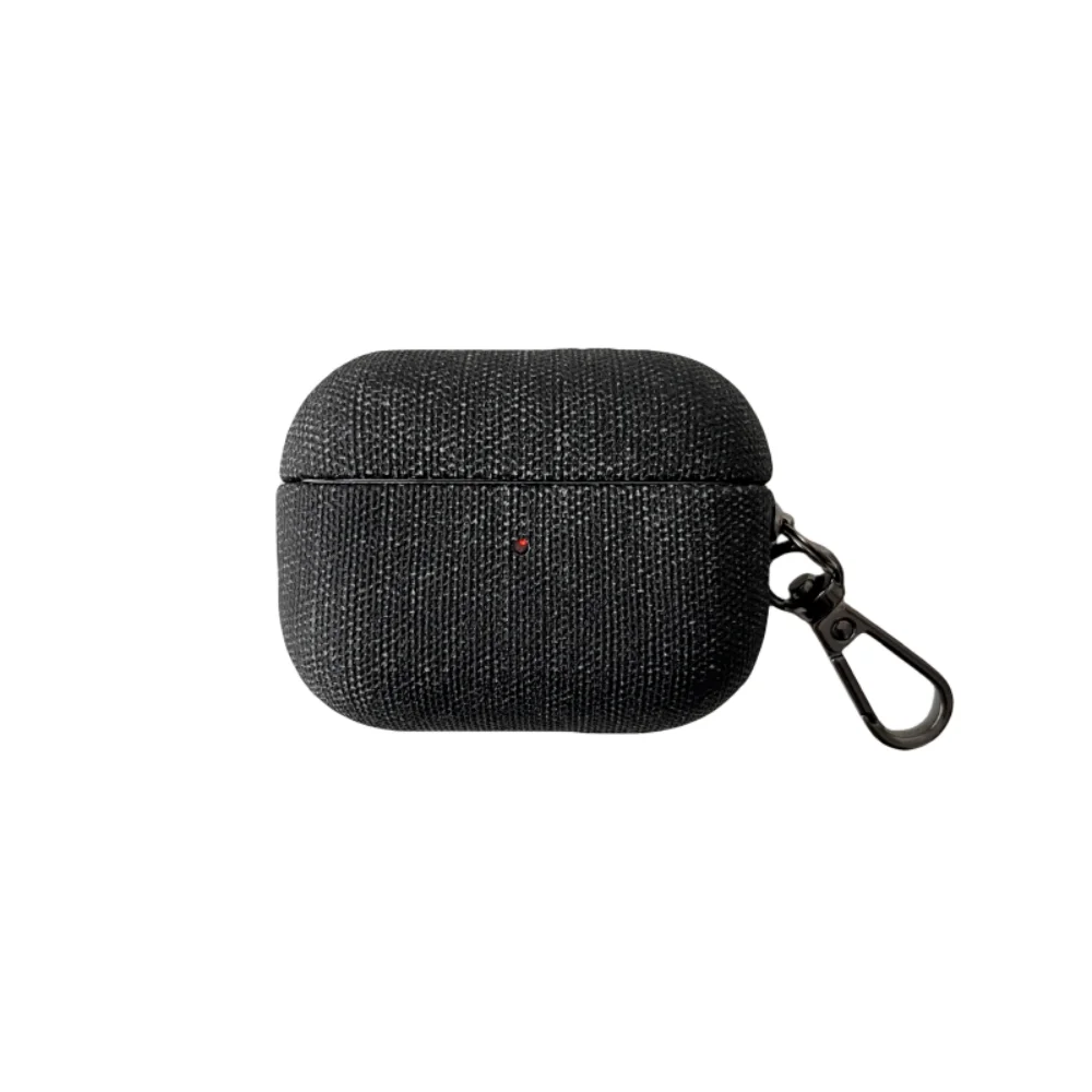Fashion Matte PU Leather Hook Earphone Case For Apple Airpods 1 2 3 4 Pro 3 2 Wireless Bluetooth Earphone Anti Scratch Cover