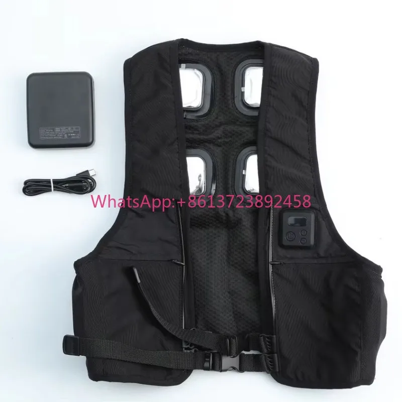 Semiconductor Cooling Heating Vest Wearable Air Condition Jacket Summer Outdoor Construction Site Fan Cooling Waistcoat