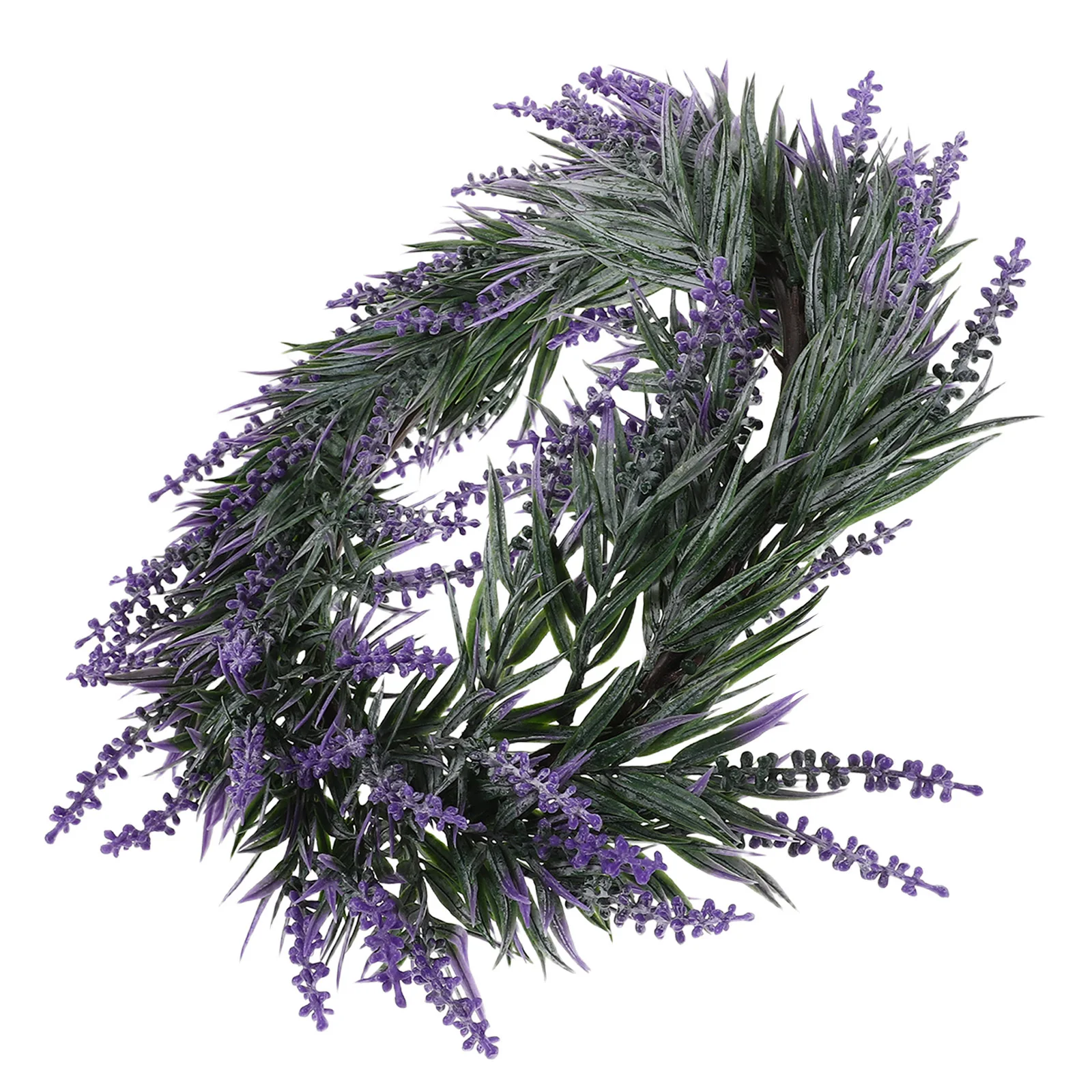 

Purple Lavender Artificial Wreath 15inch Summer Flower Garland Rustic Farmhouse Front Door Indoor Outdoor Christmas Wedding