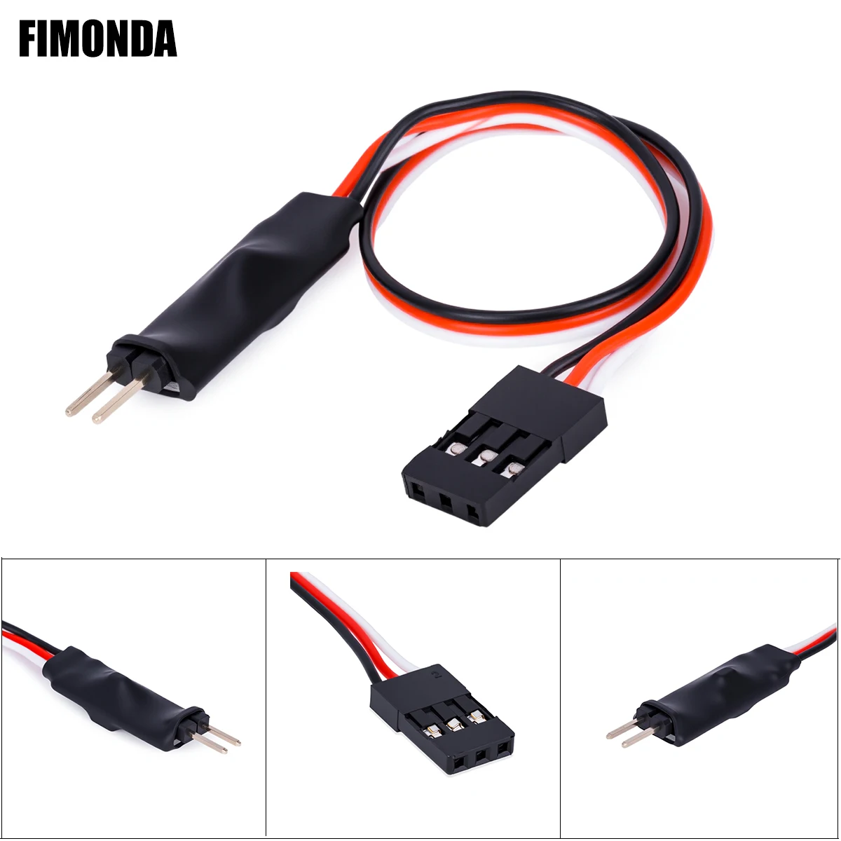 Universeller RC-LED-Licht-Controller-Schalter mit 175 mm Kabel für Maßstab 1:24-1/10, passend für SCX24 TRX4M TRX4 SCX10 Capra UTB18 Crawler