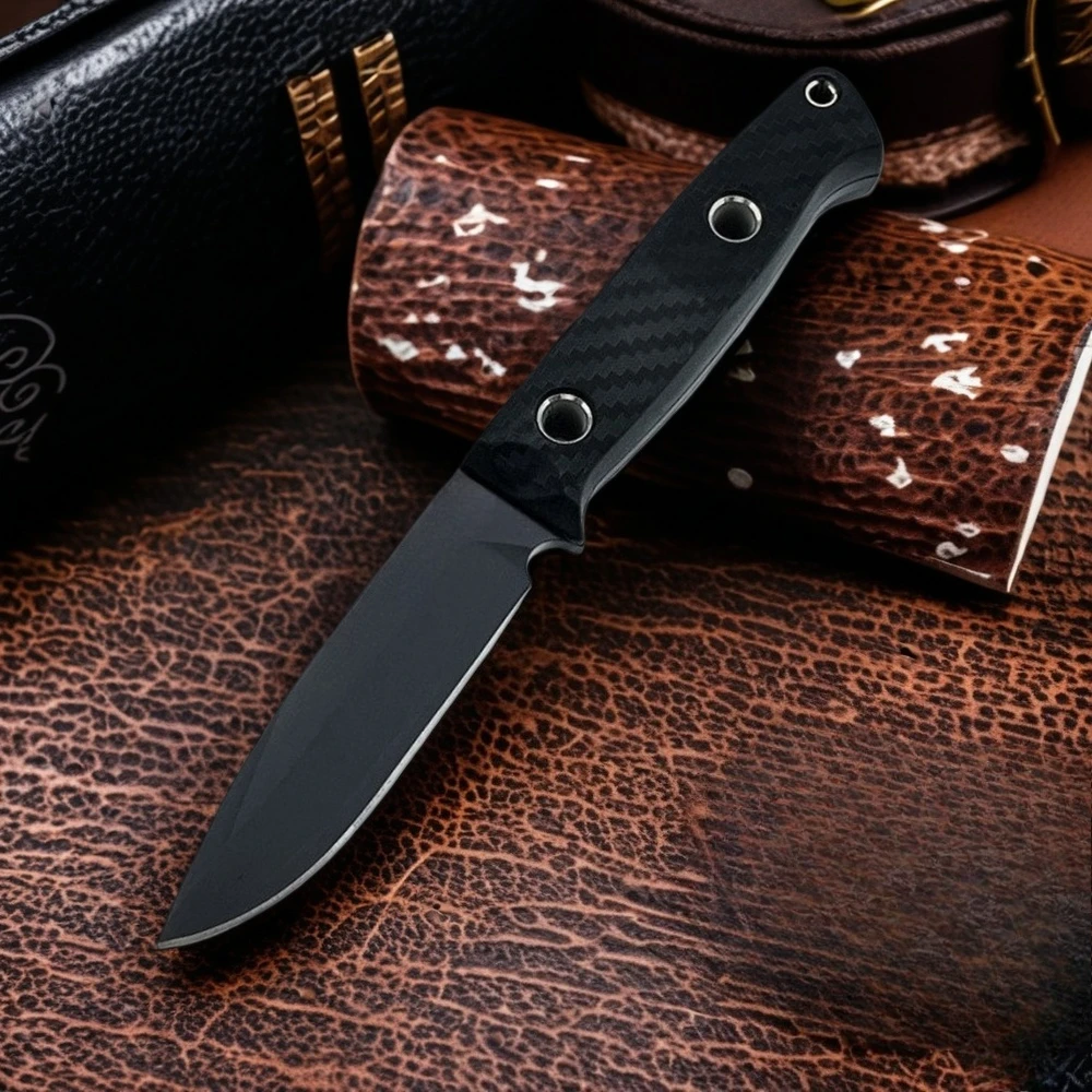 

BM 163BK Открытый нож с фиксированным лезвием D2 Стальное лезвие с ручкой из нейлонового волокна Выживание в дикой природе Охота Режущий инструмент с ножнами