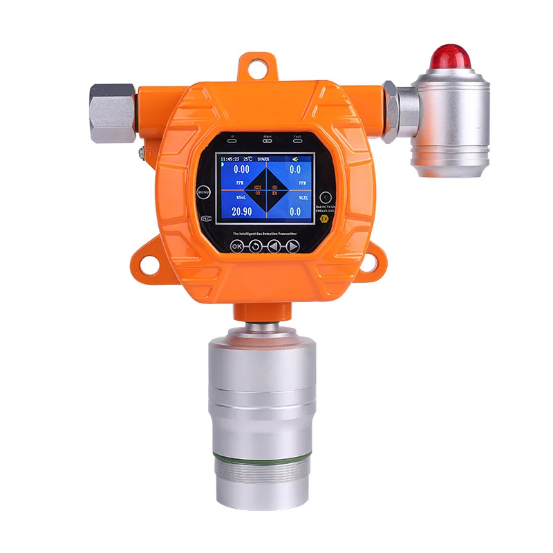 

Industrial Real-Time Online CO Concentration Monitor Carbon Monoxide & H2S Gas Leak Detector Alarm LCD Display O2 Gas Analyzers