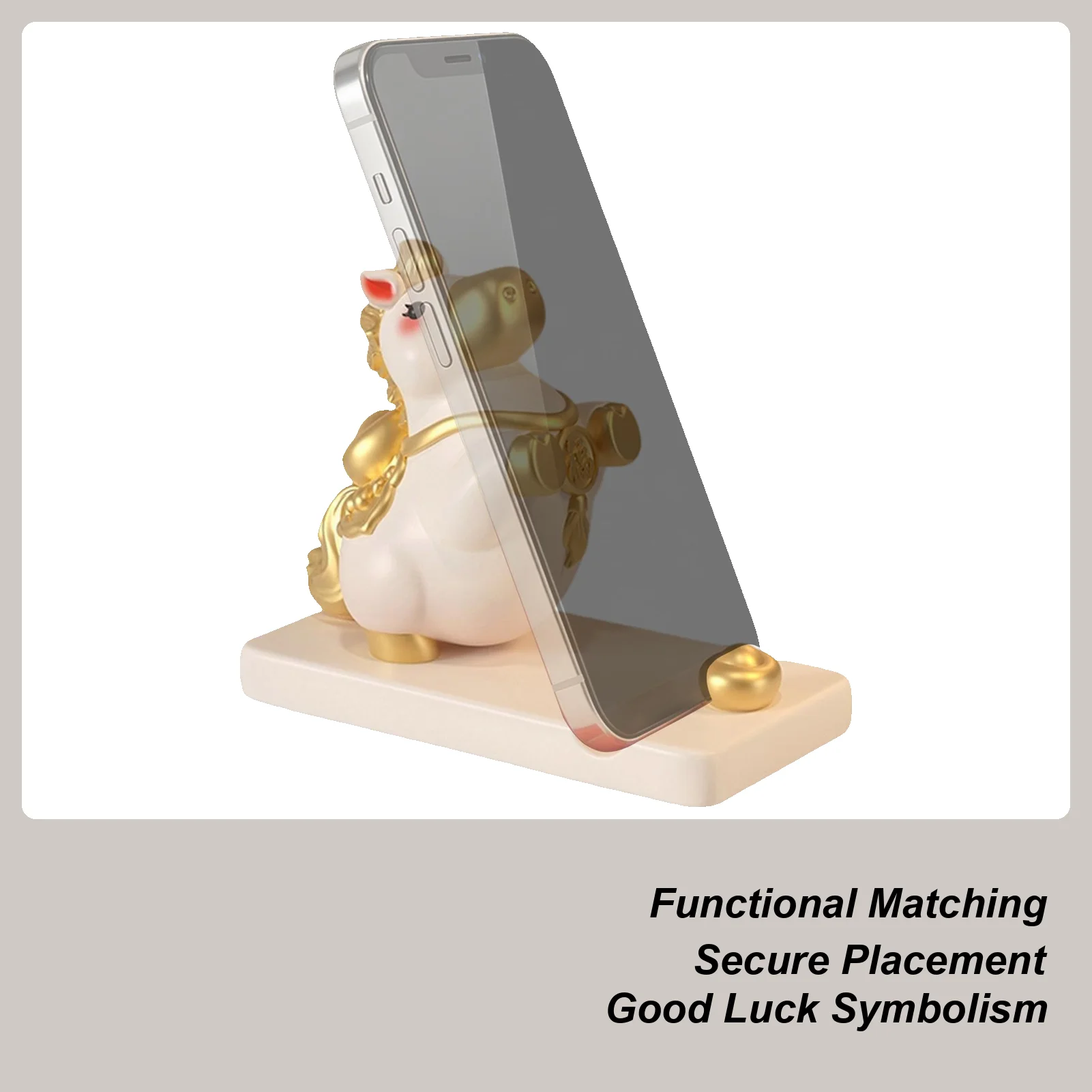

Подставка для телефона для стола, дизайн лошади, подставка для мобильного телефона, благословение богатства, милый держатель для телефона для девочек-подростков, детей, женщин, домашний туалетный столик