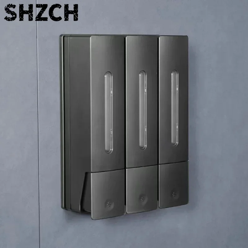 Nuevo Dispensador de Jabón Manual de 400 ml para Colgar en la Pared, Sin Perforaciones, Dispensador de Jabón para Manos, Champú,
