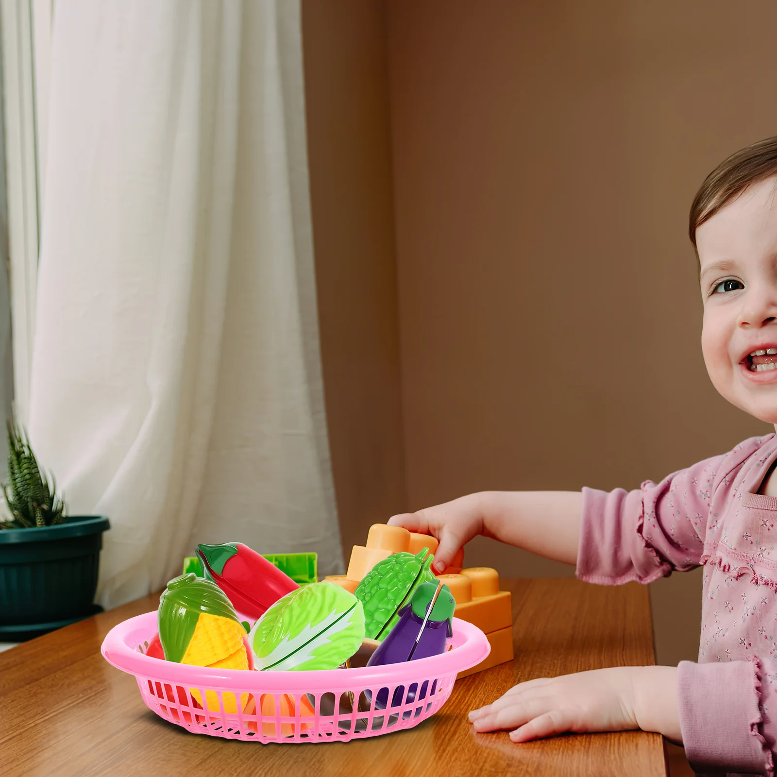 1 مجموعة 1 مجموعة قطع الخضار المطبخ محاكاة اللعب مجموعة للأطفال السلس تصميم آمن طعام صغير اللعب الخيالي هدية حفلة